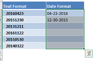 Flash Fill - Convert Text to Dates 04