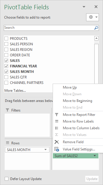Rank Largest to Smallest With Excel Pivot Tables