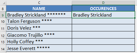 Count Text Occurrences with Excel's SUBSTITUTE Formula