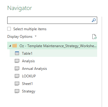 Import all sheets into Power Query