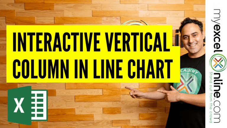 Add an Interactive Vertical Column in Your Excel Line Chart