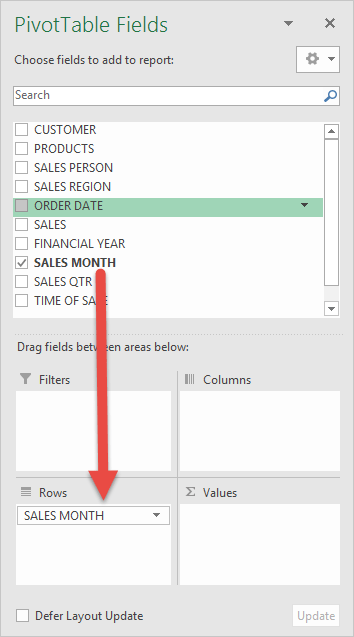 How To Work With Excel Pivottable Dates Pryor Learning Solutions
