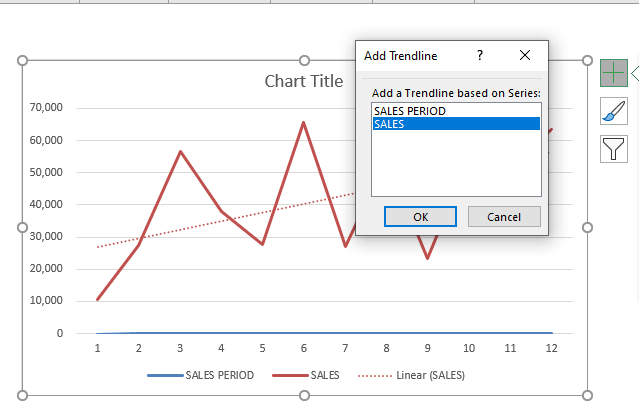 excel add trendline equation