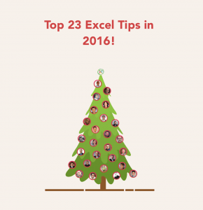 (Christmas Special) 013: The Best Excel Tips of 2016 from 23 Excel Experts | MyExcelOnline