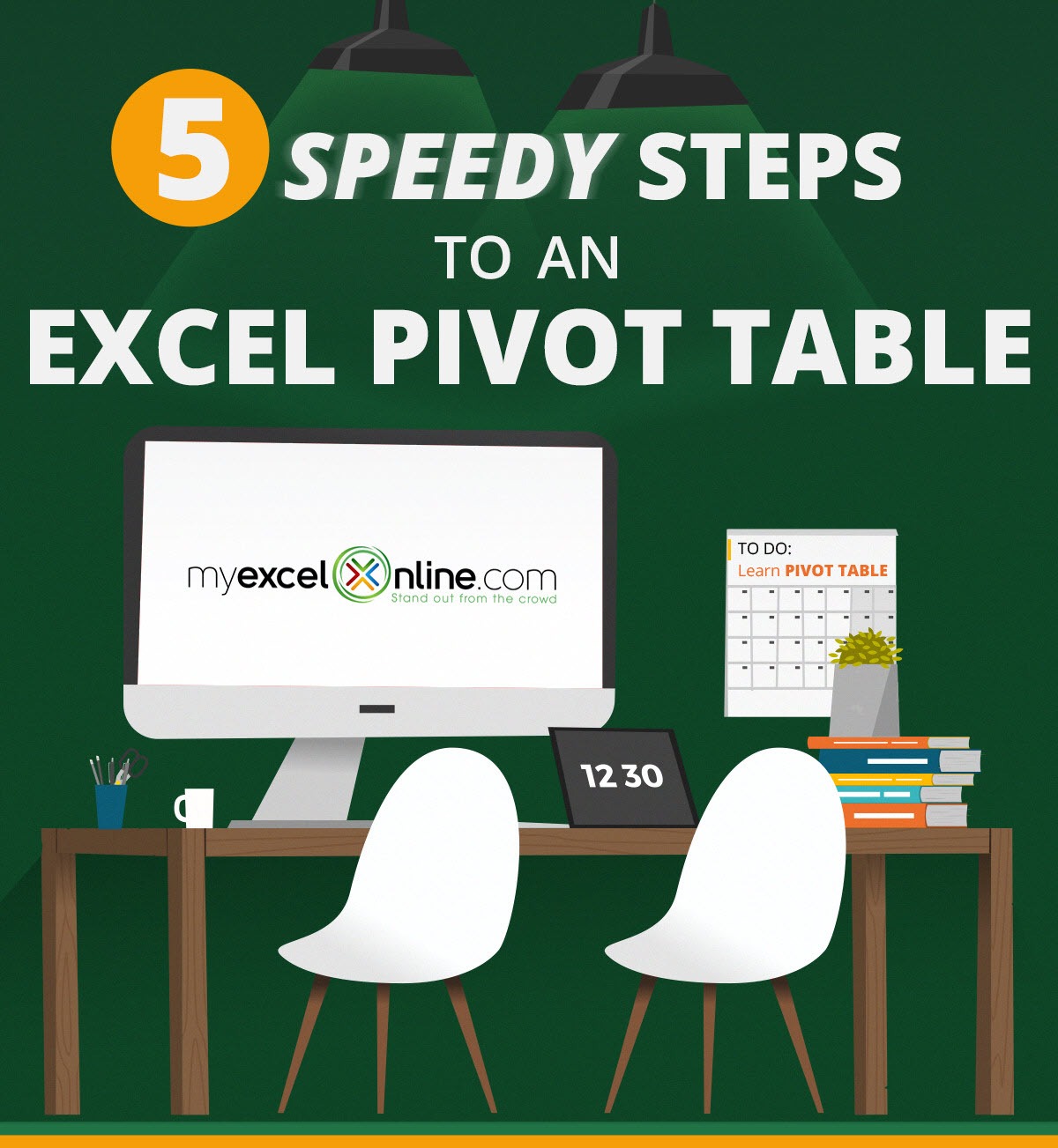 5 Speedy Steps To An Excel Pivot Table! (infographic)