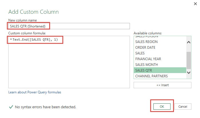 Replicating Excel's RIGHT Function with M in Power Query | MyExcelOnline