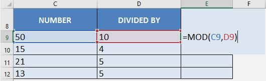 How to get Remainder in Excel using MOD Formula | MyExcelOnline