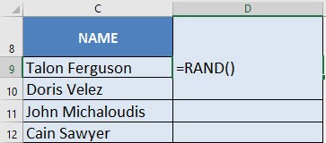 Create a Random List with Excel's RAND Formula | MyExcelOnline