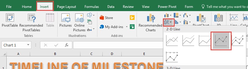 Milestone Chart Template