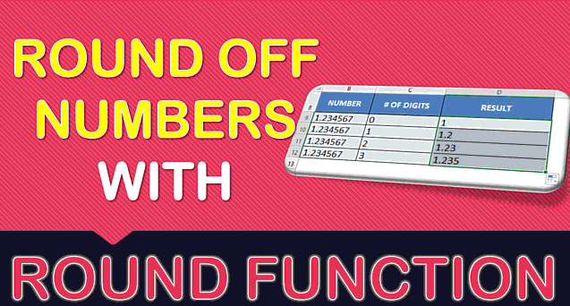 Round Off Numbers with Excel’s ROUND Formula