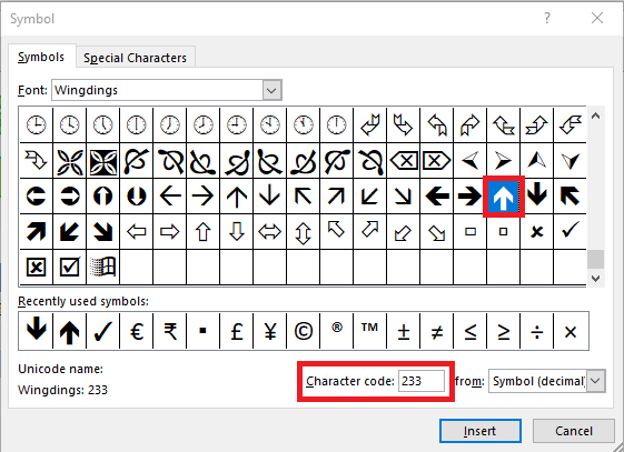 wingdings 2 character map