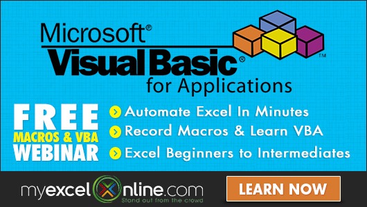 Free Microsoft Excel Training VBA