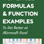 101 Excel Formulas & Functions Examples