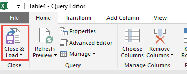 Remove Columns Using Power Query or Get & Transform