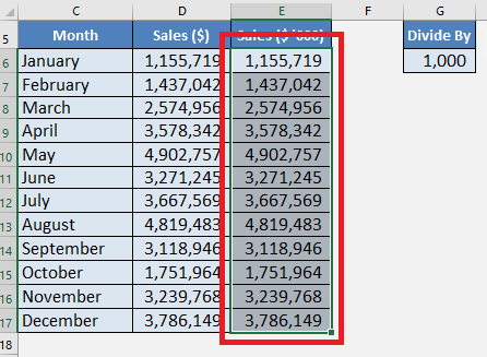How to Divide in Excel with the Division Formula