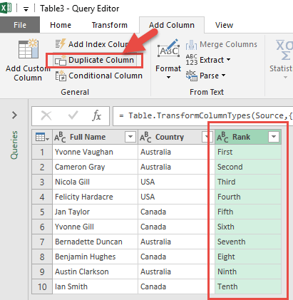 get and transform excel 2013