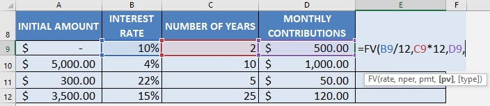 Calculate your Monthly Investment with Excel's FV Formula