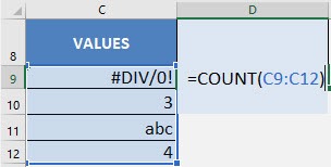 Count Formula in Excel | MyExcelOnline