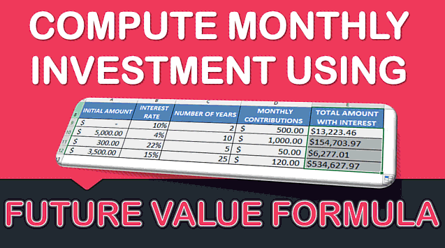 Calculate your Monthly Investment with Excel’s FV Formula