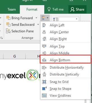 Align Charts In Excel