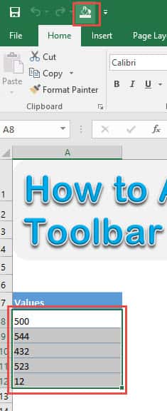 How to Add a Macro to the Quick Access Toolbar in Excel