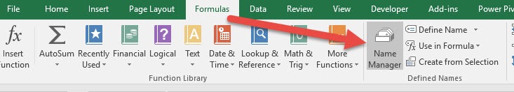 Create a Named Range in Excel