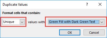 How to Highlight Unique Values in Excel
