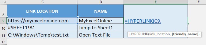 HYPERLINK Formula in Excel