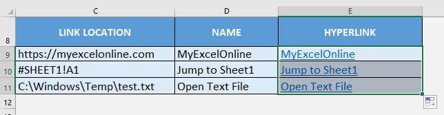 HYPERLINK Formula in Excel