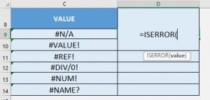 How to use the ISERROR function in Excel | MyExcelOnline