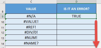 How to use the ISERROR function in Excel