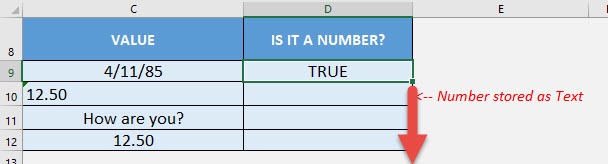 ISNUMBER Formula in Excel