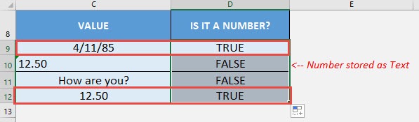 ISNUMBER Formula in Excel