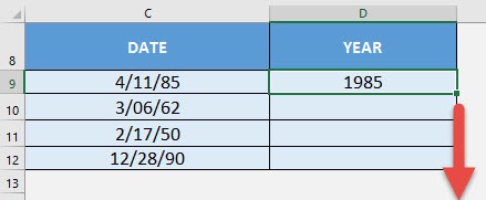 DAY Formula in Excel