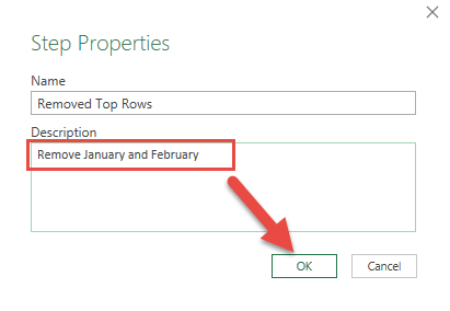 Comment in Query Steps in Power Query