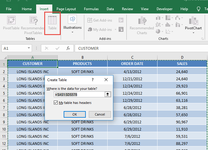 Split the Date Using Power Query or Get & Transform