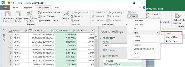 Split the Time Using Power Query | MyExcelOnline