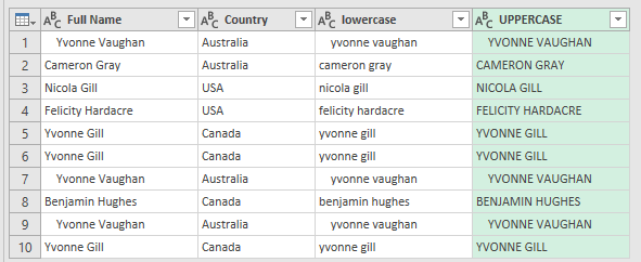 Format Text in Power Query