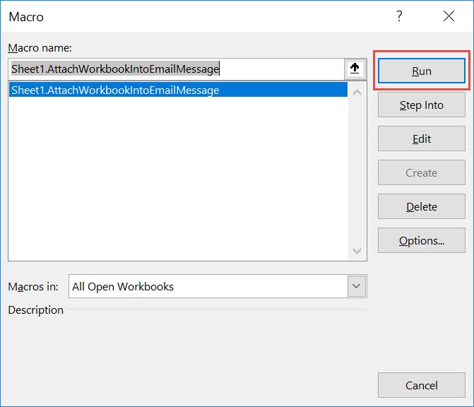 Attach Current Workbook into an Email Message Using Macros In Excel