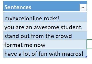 Convert Selection to Lower Case Using Macros In Excel