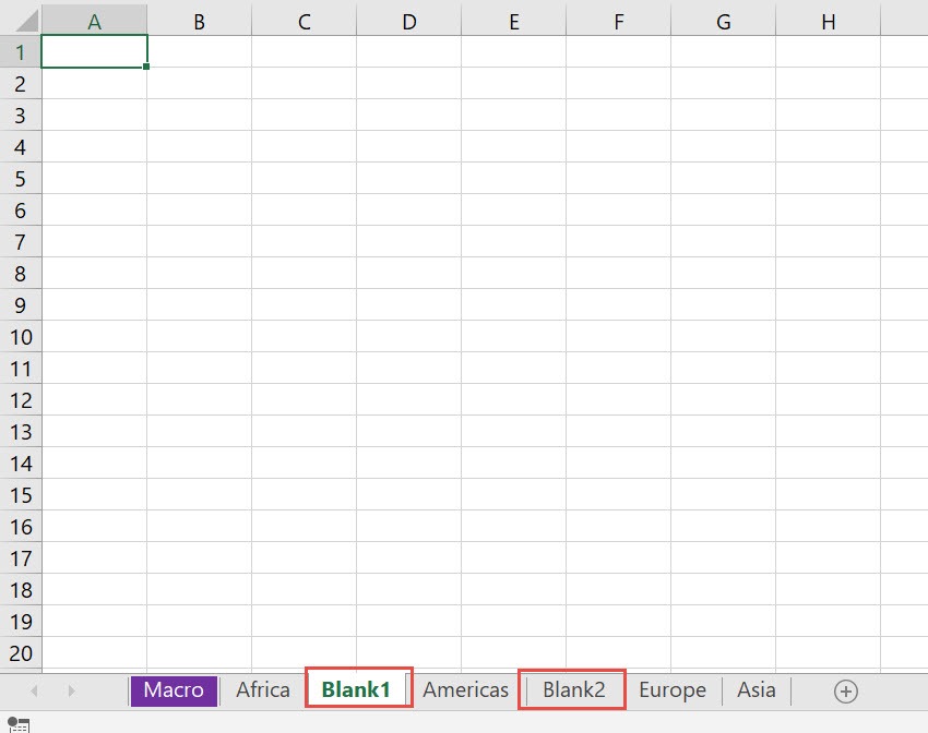 Delete Blank Worksheets Using Macros In Excel