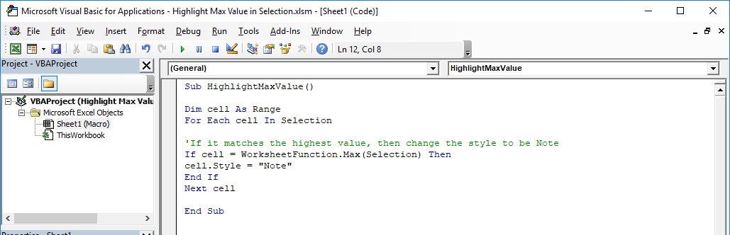 Highlight Unique Values in Selection Using Macros In Excel