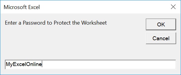 Protect Active Worksheet Using Macros In Excel