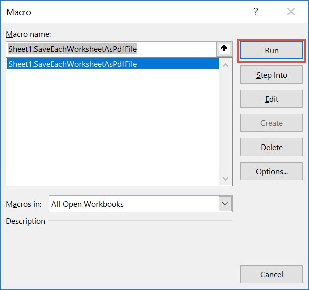 Save Each Worksheet as a PDF File Using Macros In Excel