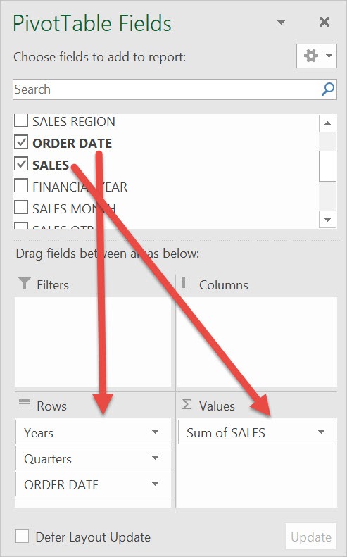 Group Periods In Microsoft Excel Pivot Tables