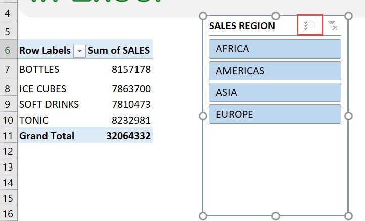 Multi-Select Slicer Items In Microsoft Excel Pivot Tables