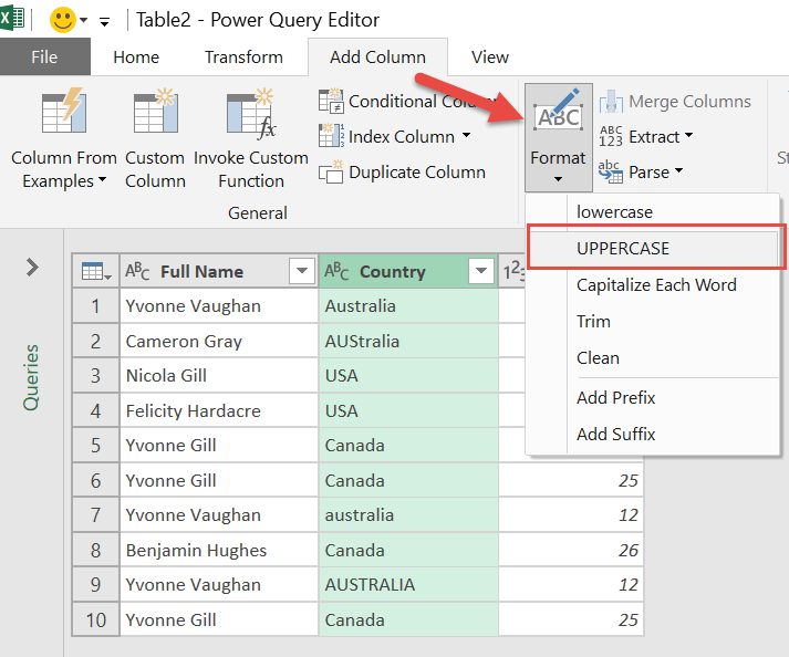 Case Insensitive Filtering Using Power Query or Get & Transform