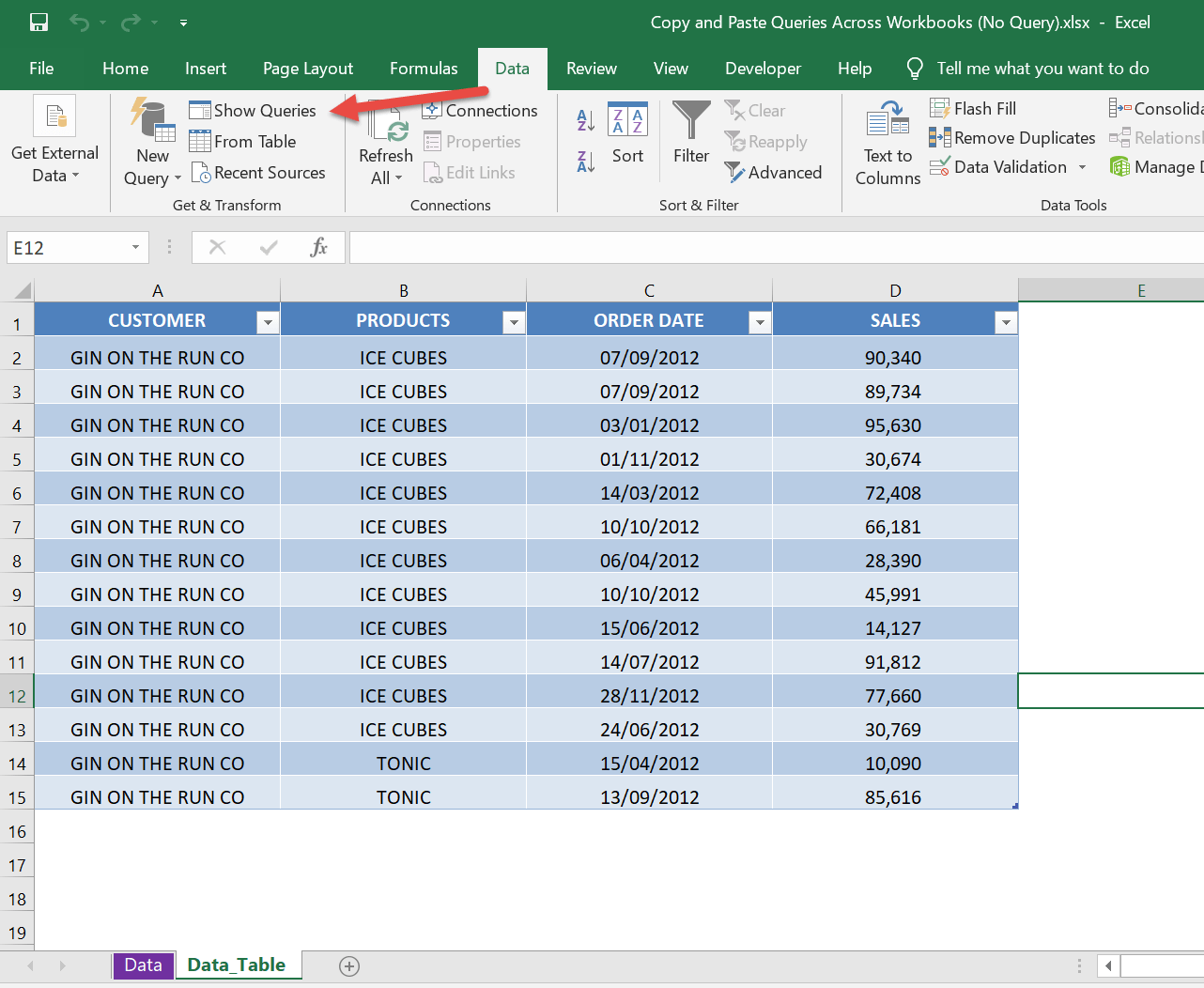  Copier et coller les requêtes 