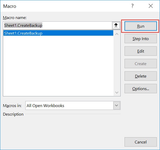 Create a Backup Using Macros In Excel | MyExcelOnline