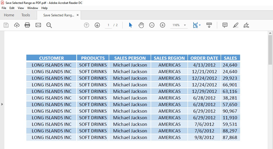 Save Selected Range as PDF Using Macros In Excel